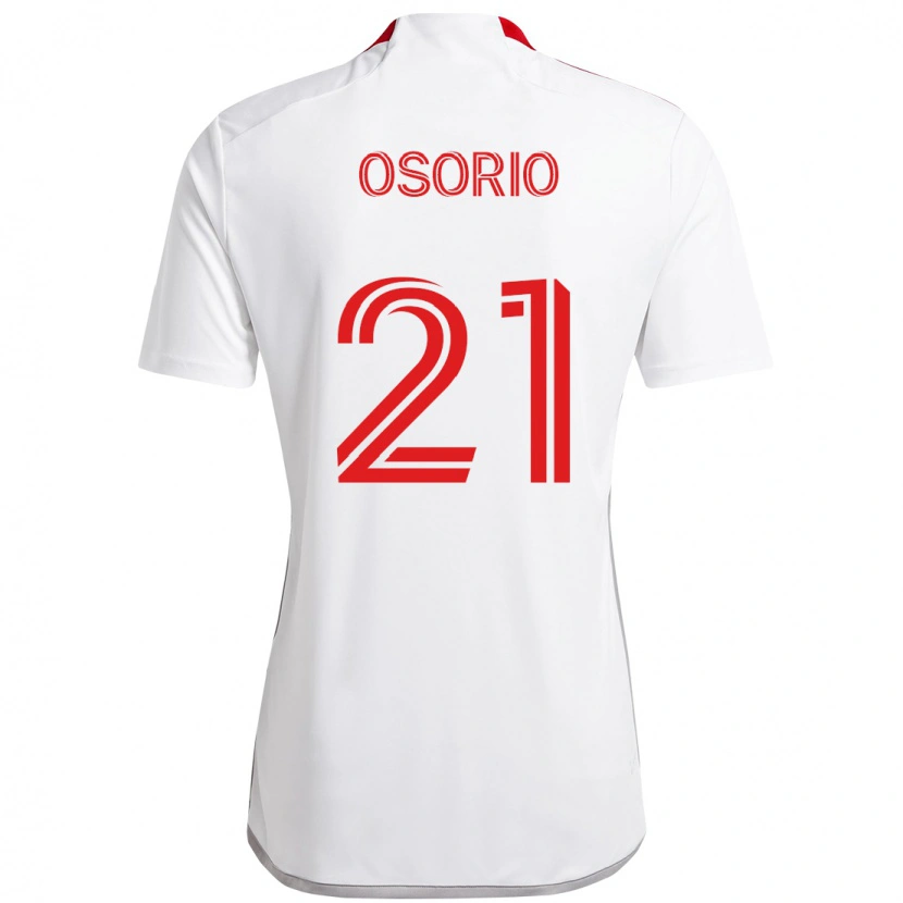 Danxen Män Jonathan Osorio #21 Vit Röd Bortatröja Matchtröjor 2025/26 Tröjor T-Tröja