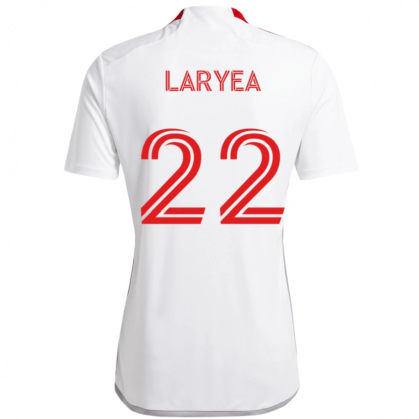 Danxen Män Richie Laryea #22 Vit Röd Bortatröja Matchtröjor 2025/26 Tröjor T-Tröja