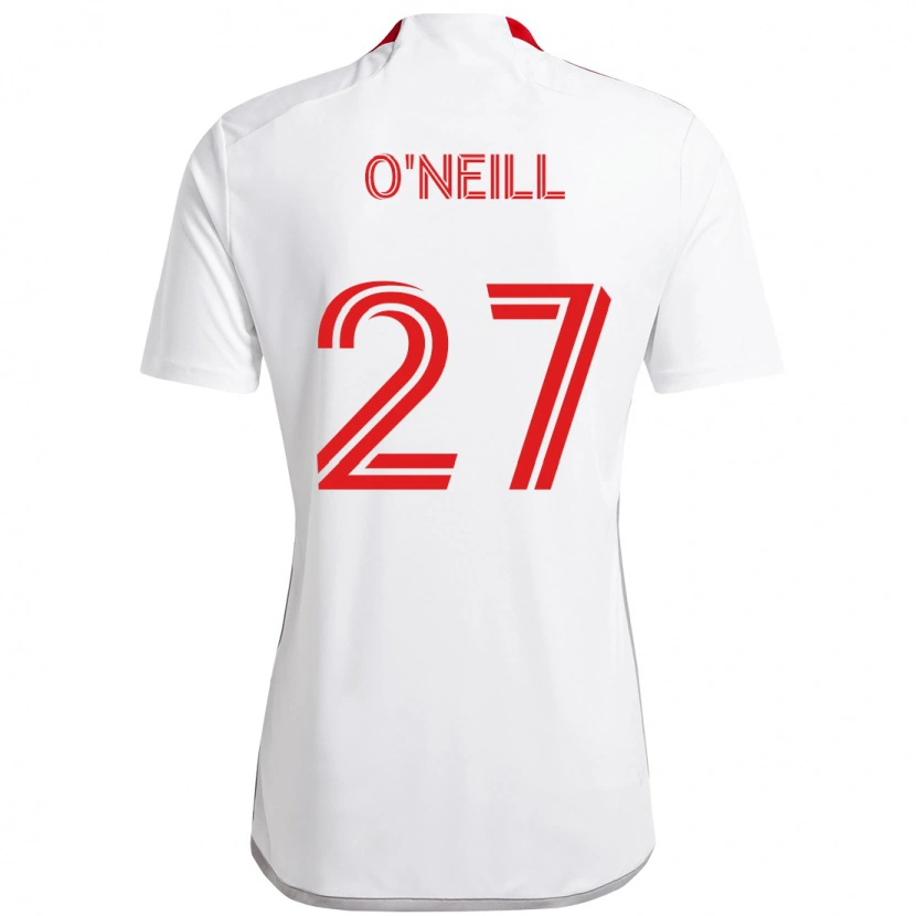 Danxen Män Shane O'neill #27 Vit Röd Bortatröja Matchtröjor 2025/26 Tröjor T-Tröja