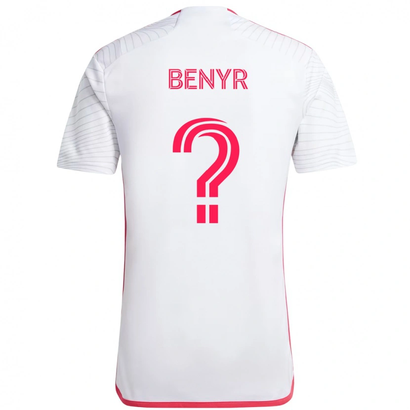 Danxen Män Braden Benyr #0 Vit Magenta Bortatröja Matchtröjor 2025/26 Tröjor T-Tröja