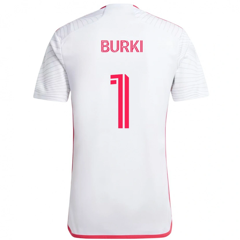 Danxen Män Roman Bürki #1 Vit Magenta Bortatröja Matchtröjor 2025/26 Tröjor T-Tröja