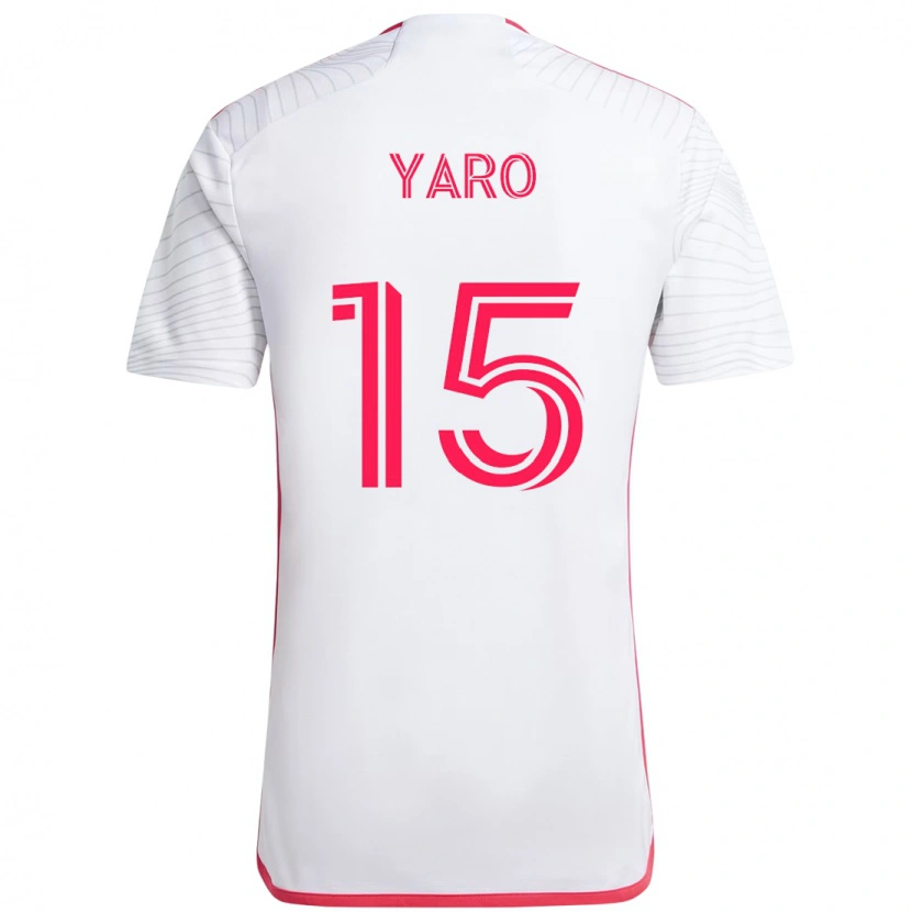 Danxen Män Joshua Yaro #15 Vit Magenta Bortatröja Matchtröjor 2025/26 Tröjor T-Tröja
