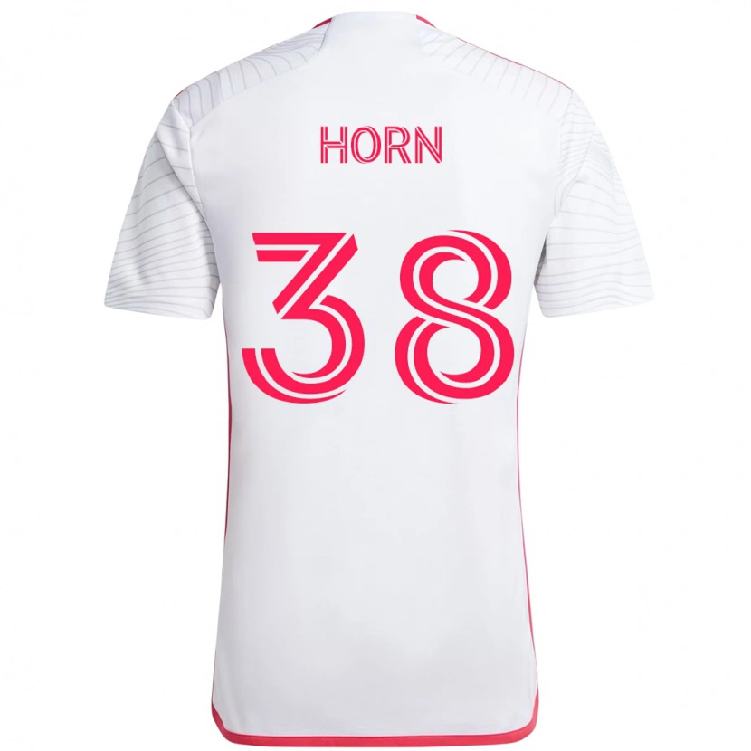 Danxen Män Jannes Horn #38 Vit Magenta Bortatröja Matchtröjor 2025/26 Tröjor T-Tröja