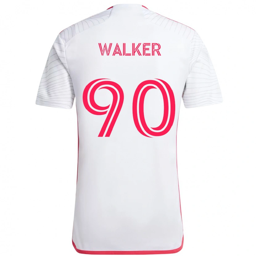 Danxen Män Eric Walker #90 Vit Magenta Bortatröja Matchtröjor 2025/26 Tröjor T-Tröja