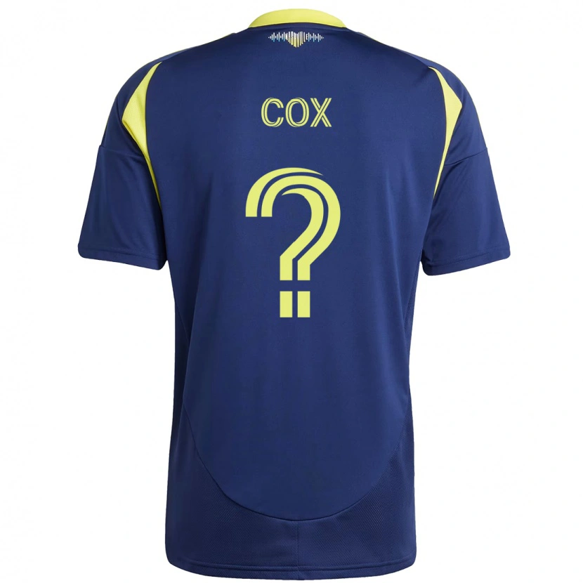 Danxen Män Justin Cox #0 Marinblå Gul Bortatröja Matchtröjor 2025/26 Tröjor T-Tröja