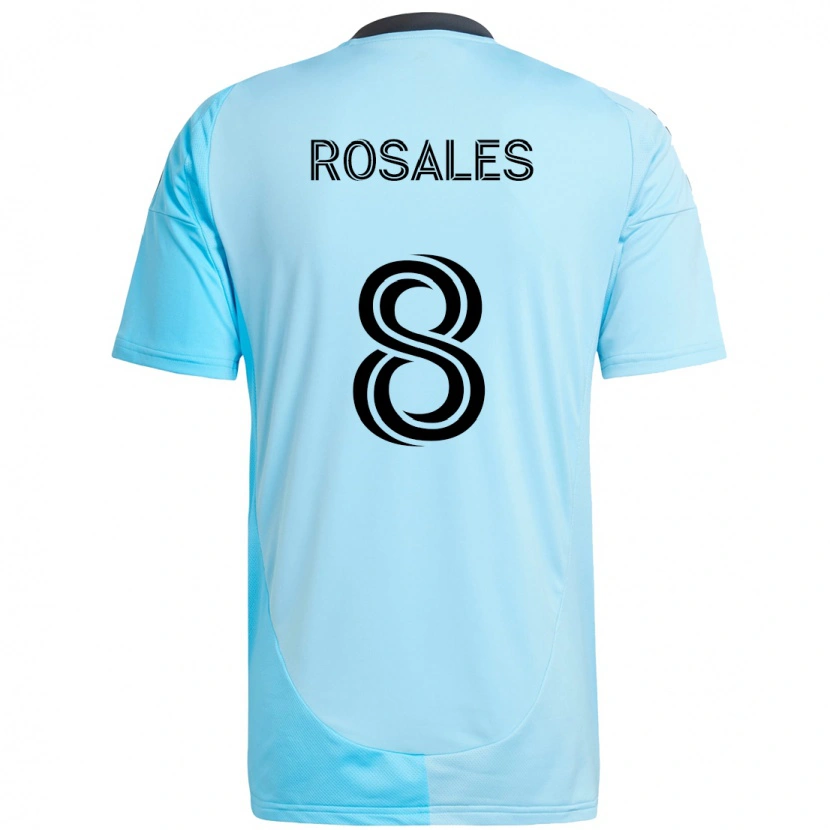 Danxen Män Joseph Rosales #8 Himmelsblå Bortatröja Matchtröjor 2025/26 Tröjor T-Tröja