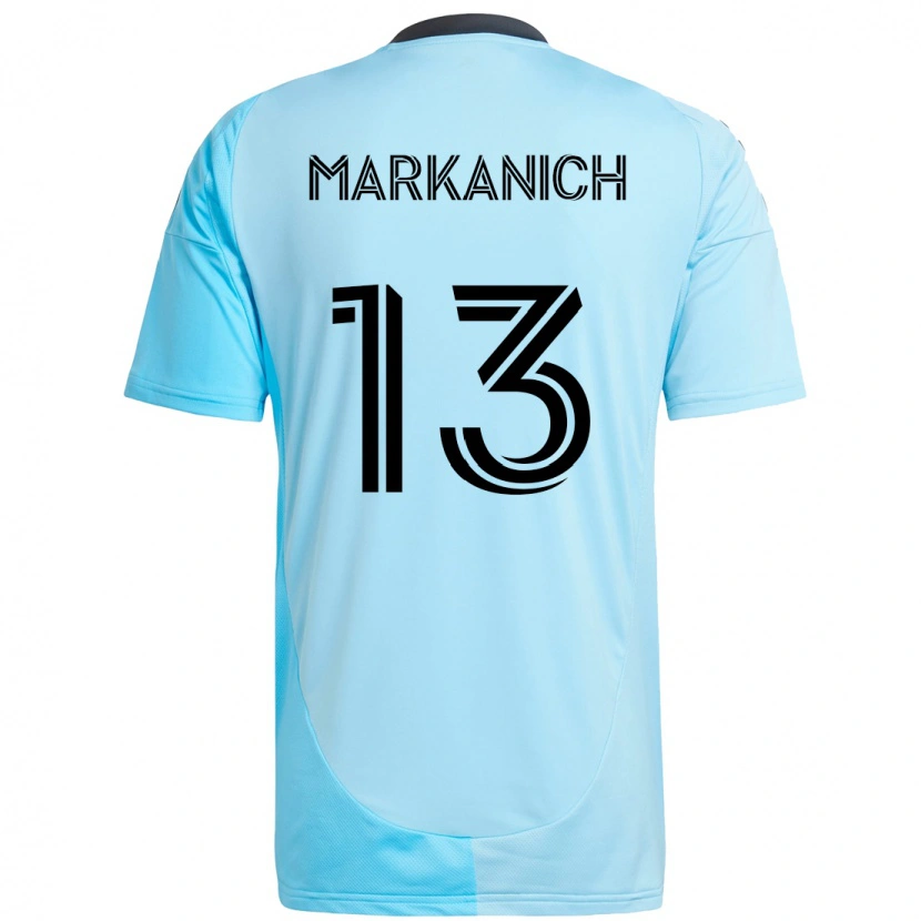 Danxen Män Anthony Markanich Jr. #13 Himmelsblå Bortatröja Matchtröjor 2025/26 Tröjor T-Tröja