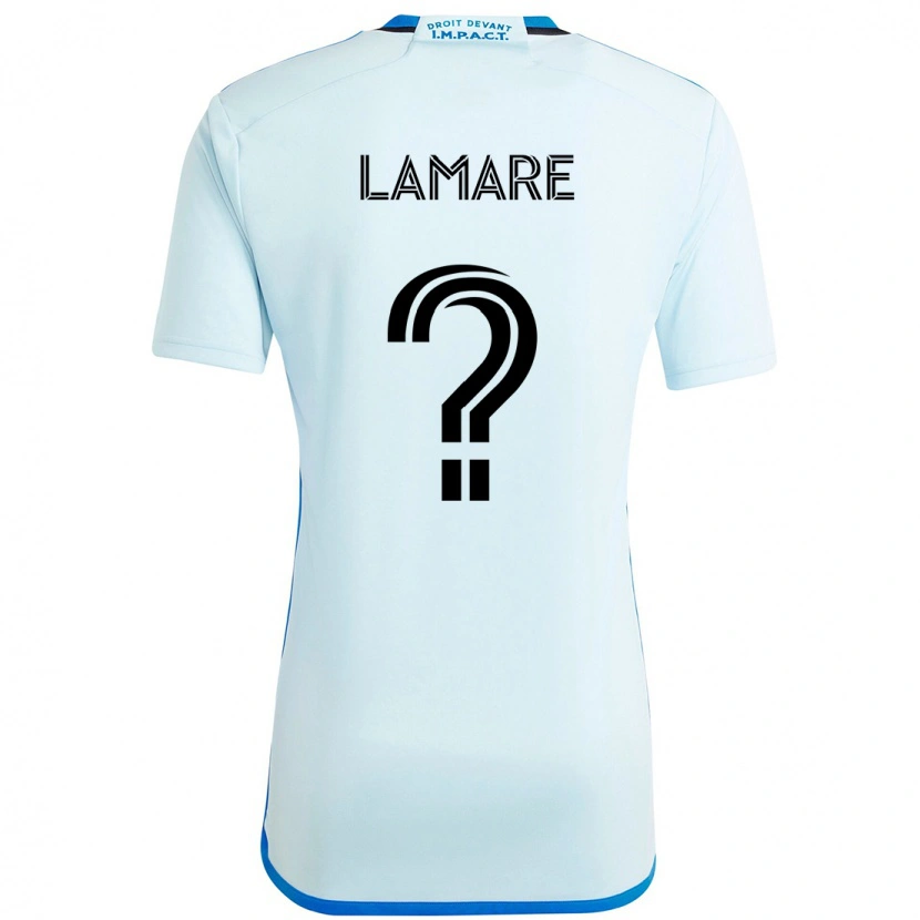 Danxen Män Samuel Lamare #0 Himmelsblå Mörkblå Bortatröja Matchtröjor 2025/26 Tröjor T-Tröja
