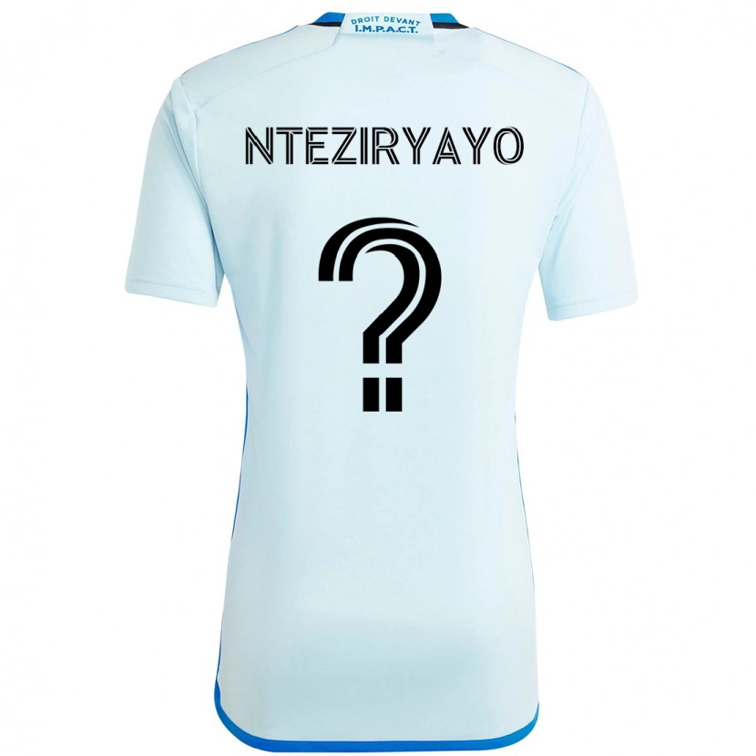 Danxen Män Josh Nteziryayo #0 Himmelsblå Mörkblå Bortatröja Matchtröjor 2025/26 Tröjor T-Tröja