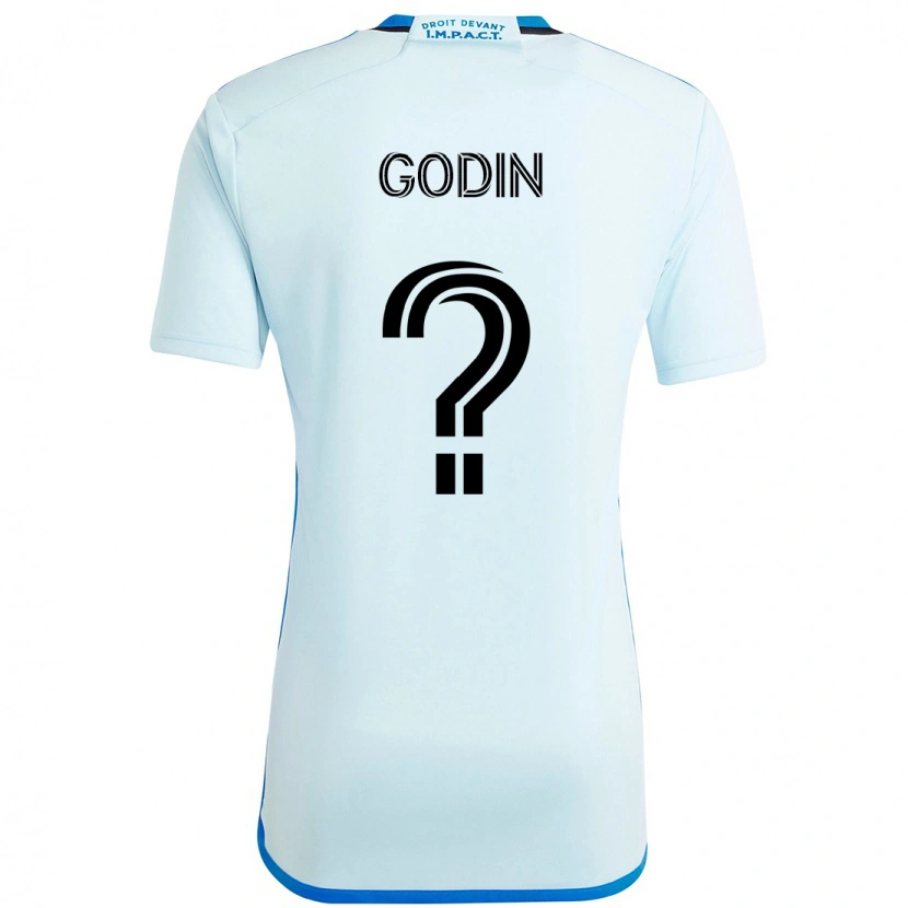Danxen Män Étienne Godin #0 Himmelsblå Mörkblå Bortatröja Matchtröjor 2025/26 Tröjor T-Tröja