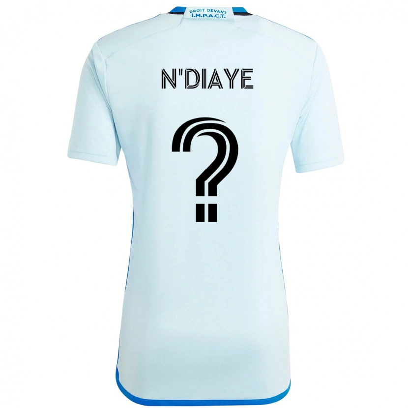 Danxen Män Antoine N'diaye #0 Himmelsblå Mörkblå Bortatröja Matchtröjor 2025/26 Tröjor T-Tröja
