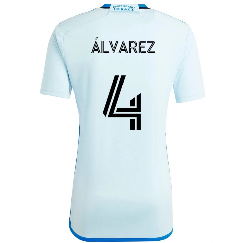 Danxen Män Fernando Álvarez #4 Himmelsblå Mörkblå Bortatröja Matchtröjor 2025/26 Tröjor T-Tröja