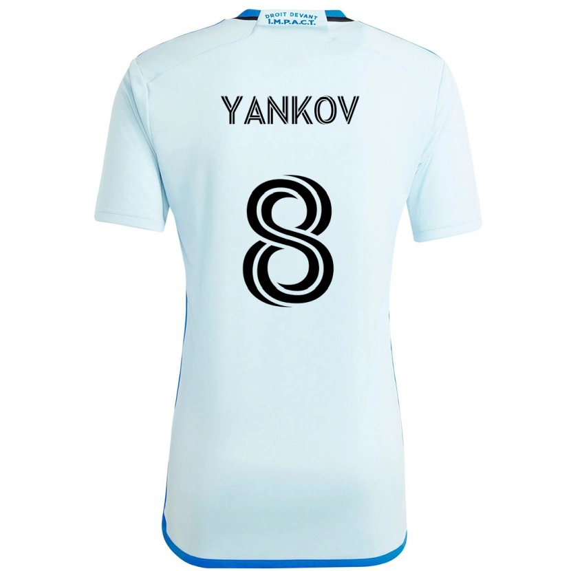 Danxen Män Dominik Yankov #8 Himmelsblå Mörkblå Bortatröja Matchtröjor 2025/26 Tröjor T-Tröja