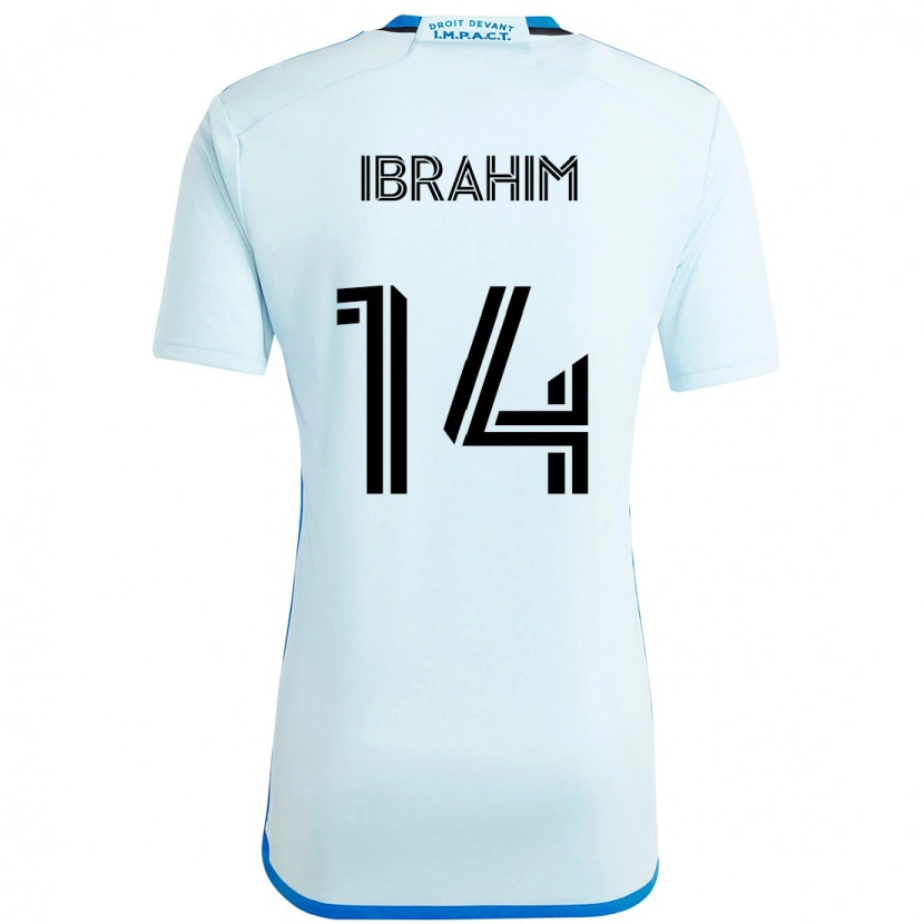 Danxen Män Sunusi Ibrahim #14 Himmelsblå Mörkblå Bortatröja Matchtröjor 2025/26 Tröjor T-Tröja
