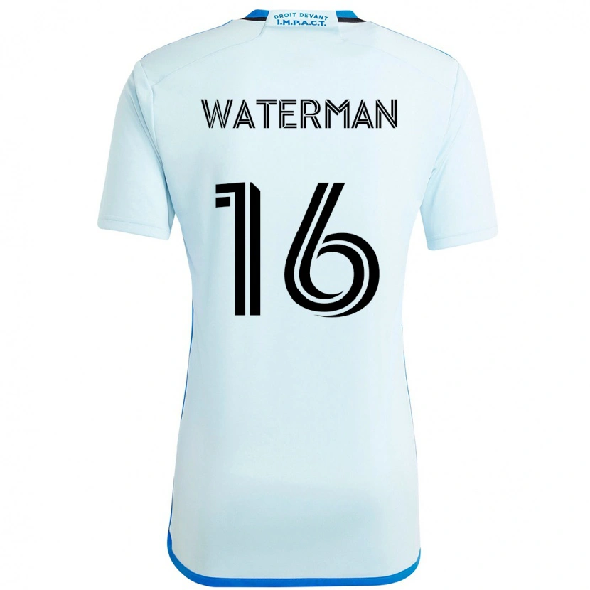 Danxen Män Joel Waterman #16 Himmelsblå Mörkblå Bortatröja Matchtröjor 2025/26 Tröjor T-Tröja