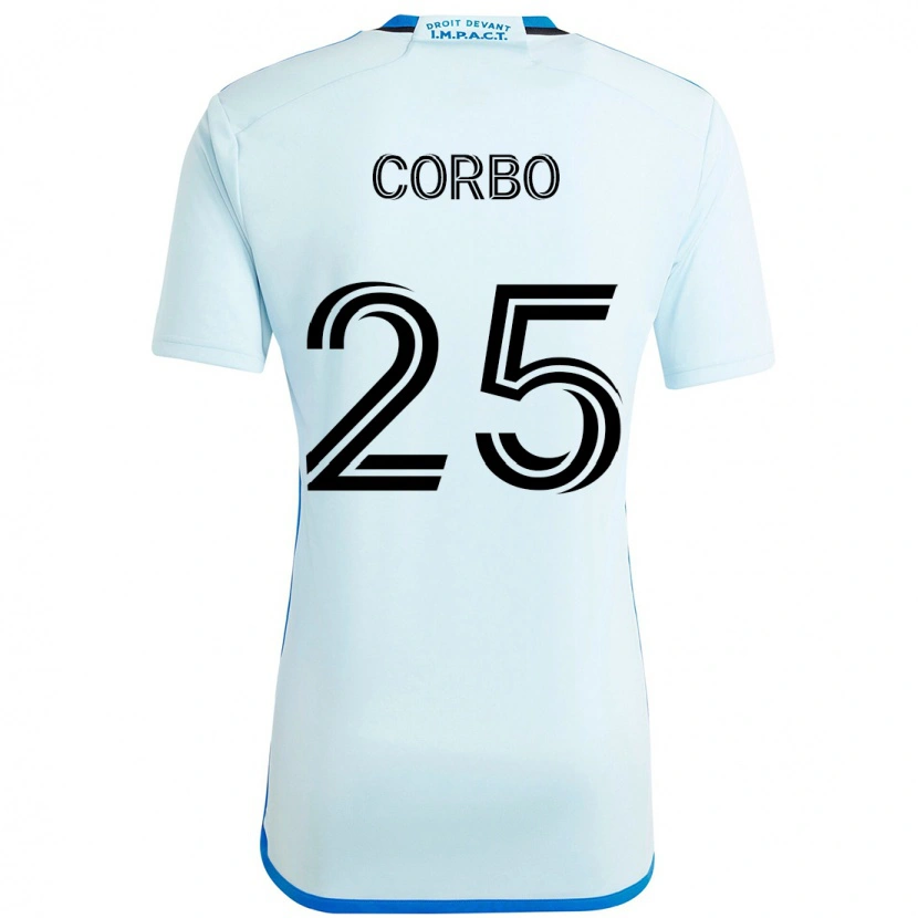 Danxen Män Gabriele Corbo #25 Mörkblå Svart Bortatröja Matchtröjor 2025/26 Tröjor T-Tröja