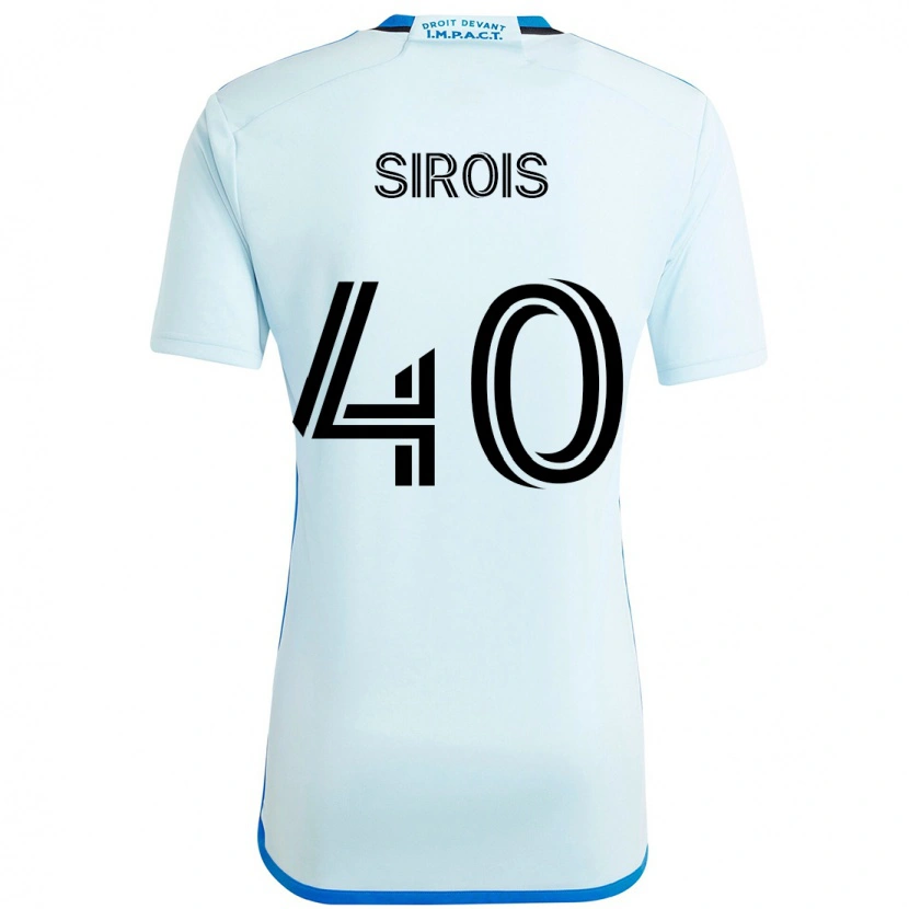 Danxen Män Jonathan Sirois #40 Himmelsblå Mörkblå Bortatröja Matchtröjor 2025/26 Tröjor T-Tröja