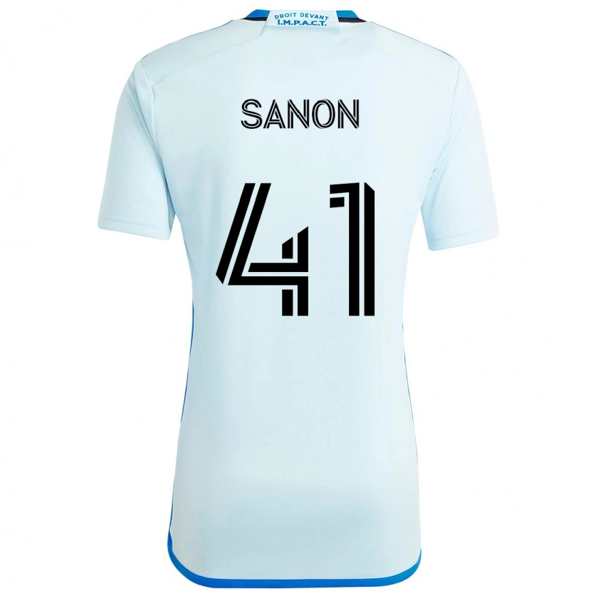 Danxen Män Jérémy Sanon #41 Himmelsblå Mörkblå Bortatröja Matchtröjor 2025/26 Tröjor T-Tröja