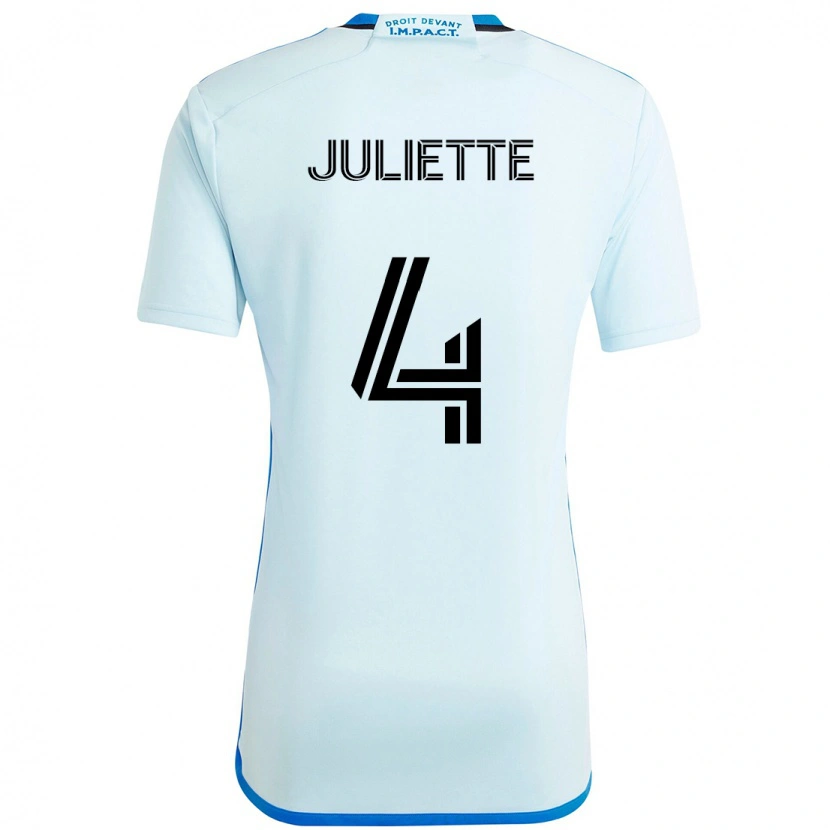 Danxen Män Perreault Juliette #4 Himmelsblå Mörkblå Bortatröja Matchtröjor 2025/26 Tröjor T-Tröja