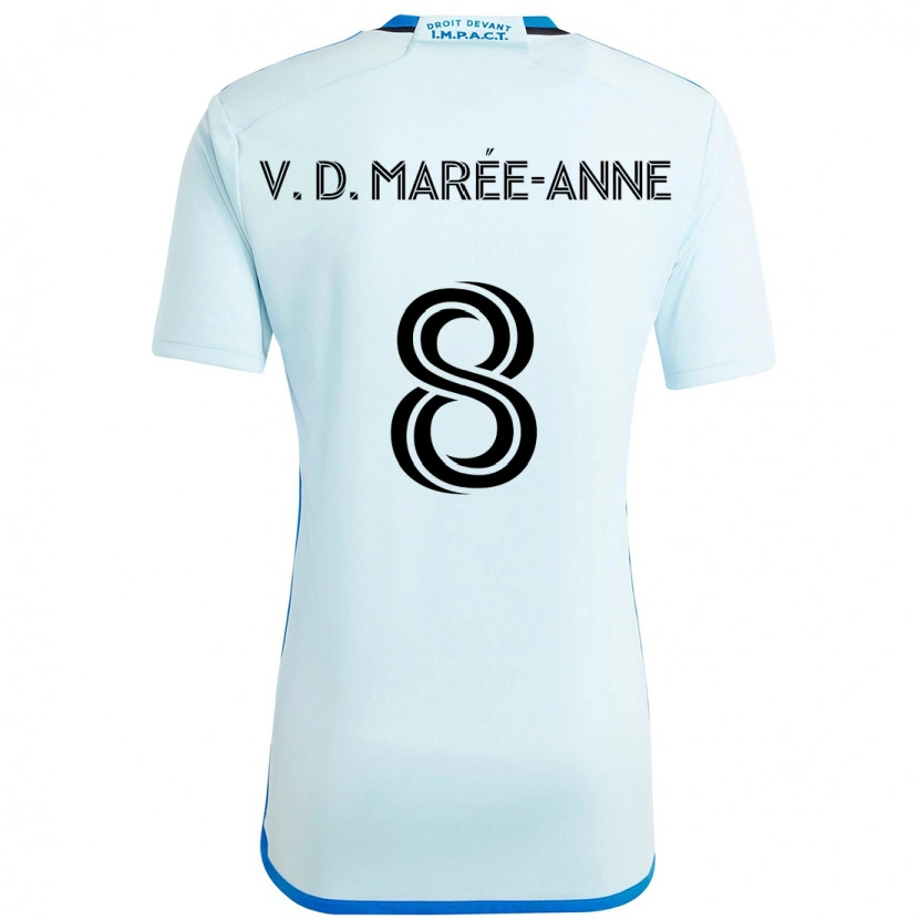Danxen Män Van Doesburg Marée-Anne #8 Himmelsblå Mörkblå Bortatröja Matchtröjor 2025/26 Tröjor T-Tröja