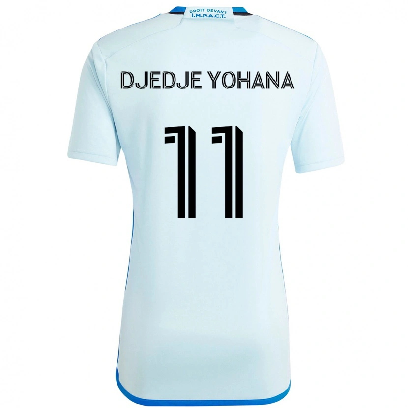 Danxen Män Kabie Djedje Yohana #11 Himmelsblå Mörkblå Bortatröja Matchtröjor 2025/26 Tröjor T-Tröja