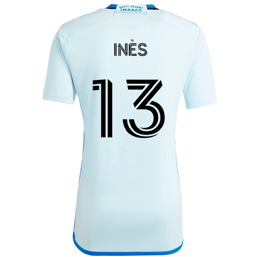 Danxen Män Nourani Inès #13 Himmelsblå Mörkblå Bortatröja Matchtröjor 2025/26 Tröjor T-Tröja