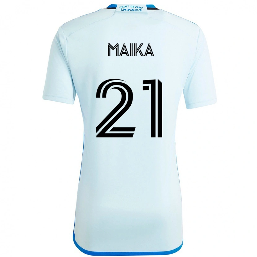 Danxen Män Pouliot Maika #21 Himmelsblå Mörkblå Bortatröja Matchtröjor 2025/26 Tröjor T-Tröja