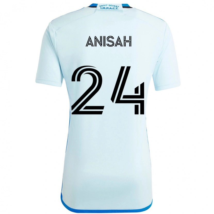 Danxen Män Yusuf Anisah #24 Himmelsblå Mörkblå Bortatröja Matchtröjor 2025/26 Tröjor T-Tröja