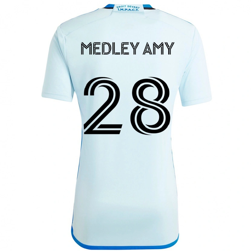 Danxen Män Medley Amy #28 Himmelsblå Mörkblå Bortatröja Matchtröjor 2025/26 Tröjor T-Tröja
