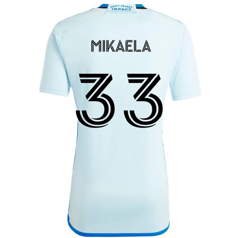 Danxen Män Aitken Mikaela #33 Himmelsblå Mörkblå Bortatröja Matchtröjor 2025/26 Tröjor T-Tröja