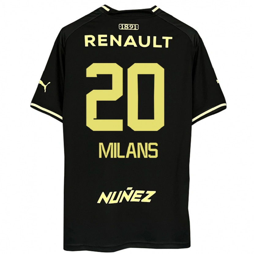 Danxen Män Pedro Milans #20 Gul Svart Bortatröja Matchtröjor 2025/26 Tröjor T-Tröja
