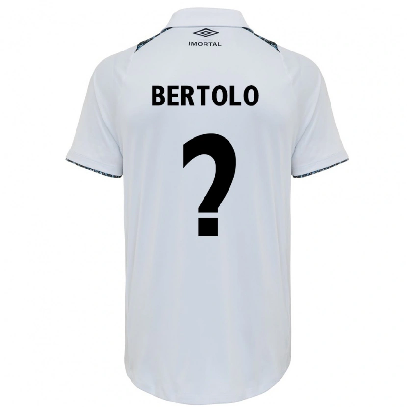 Danxen Män Mateus Bertolo #0 Vit Blå Bortatröja Matchtröjor 2025/26 Tröjor T-Tröja