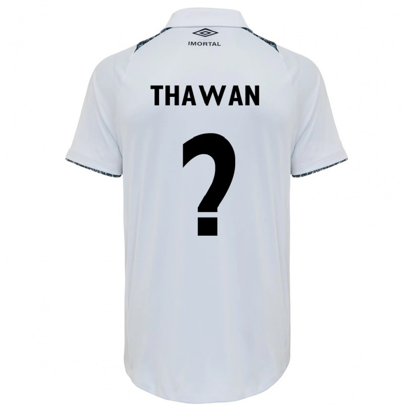 Danxen Män Athos Thawan #0 Vit Blå Bortatröja Matchtröjor 2025/26 Tröjor T-Tröja