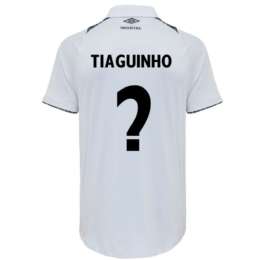 Danxen Män Tiago #0 Vit Blå Bortatröja Matchtröjor 2025/26 Tröjor T-Tröja