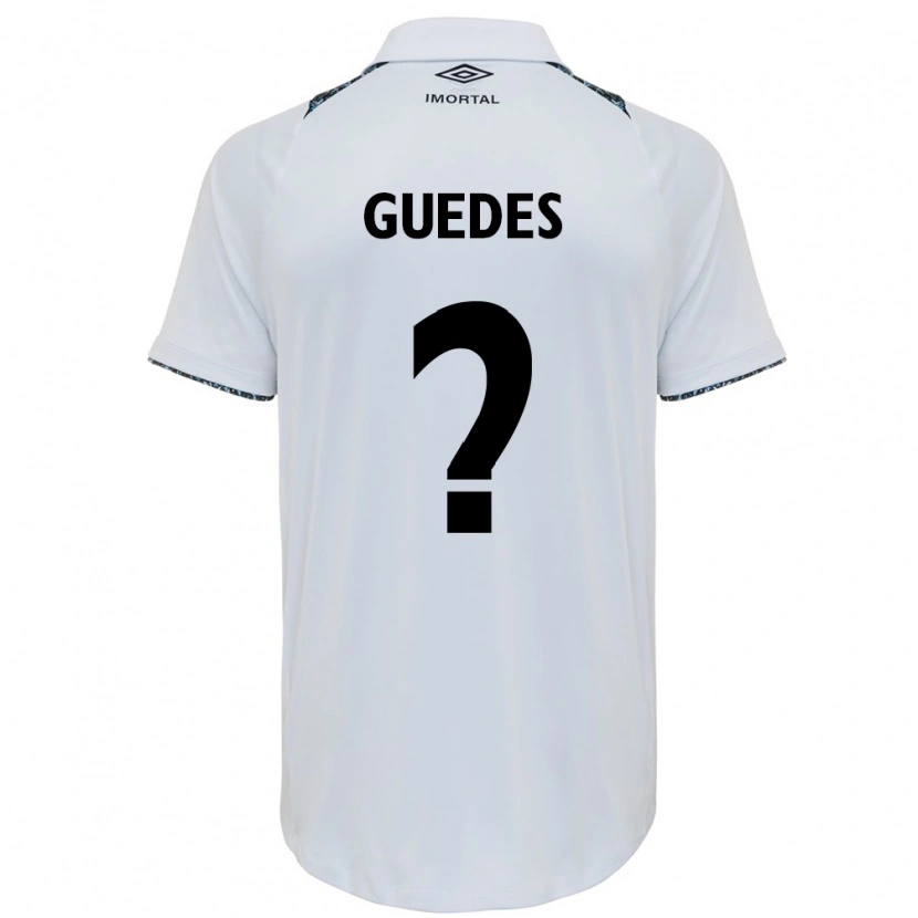 Danxen Män Guilherme Guedes #0 Vit Blå Bortatröja Matchtröjor 2025/26 Tröjor T-Tröja