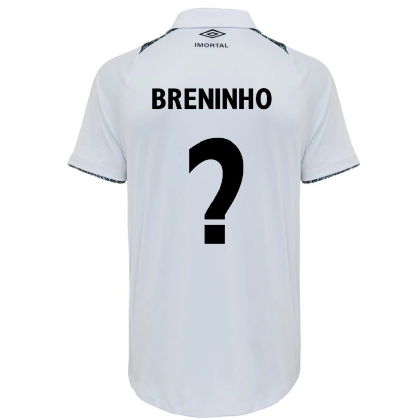 Danxen Män Breninho #0 Vit Blå Bortatröja Matchtröjor 2025/26 Tröjor T-Tröja