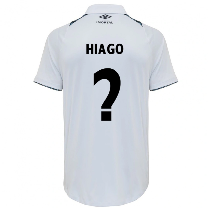 Danxen Män Hiago #0 Vit Blå Bortatröja Matchtröjor 2025/26 Tröjor T-Tröja