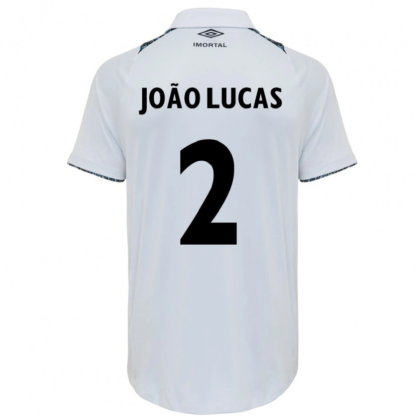 Danxen Män João Lucas #2 Vit Blå Bortatröja Matchtröjor 2025/26 Tröjor T-Tröja