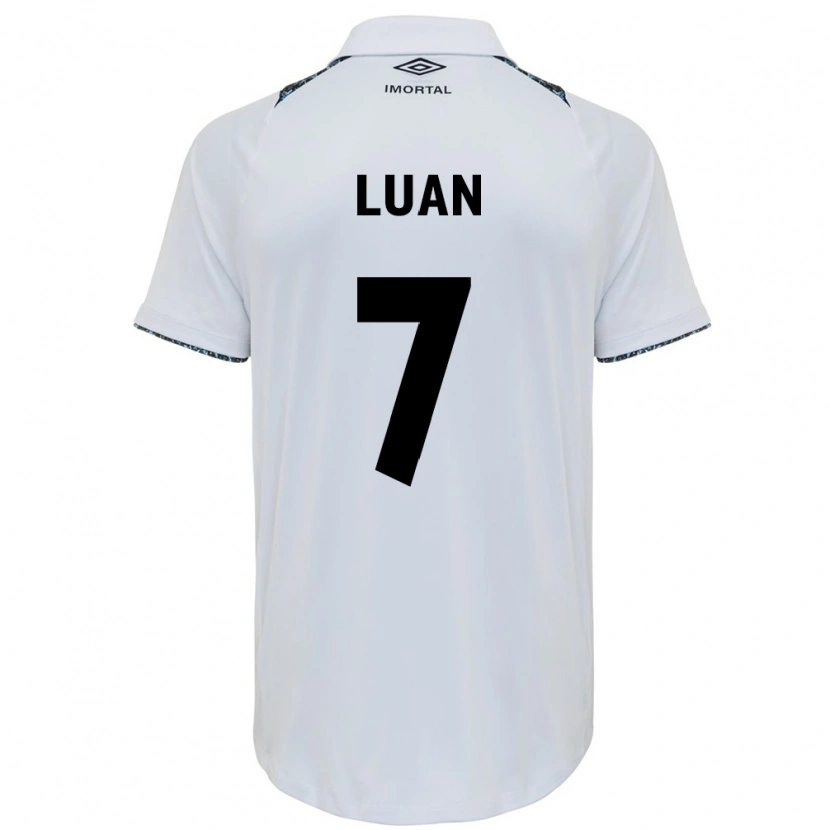 Danxen Män Luan #7 Vit Blå Bortatröja Matchtröjor 2025/26 Tröjor T-Tröja