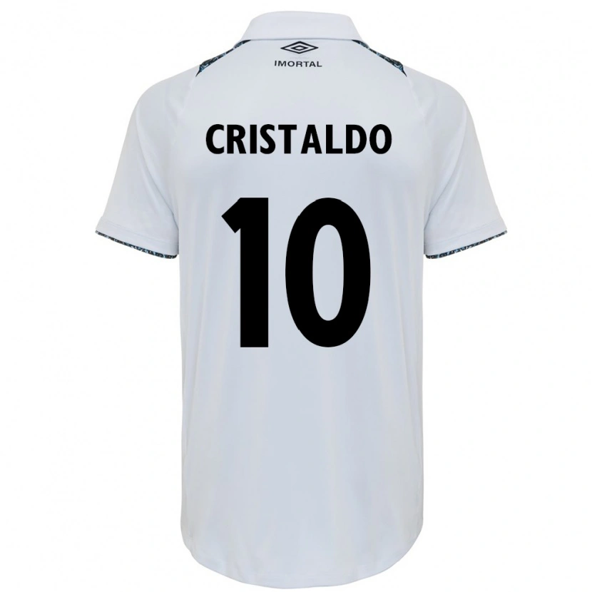 Danxen Män Franco Cristaldo #10 Vit Blå Bortatröja Matchtröjor 2025/26 Tröjor T-Tröja