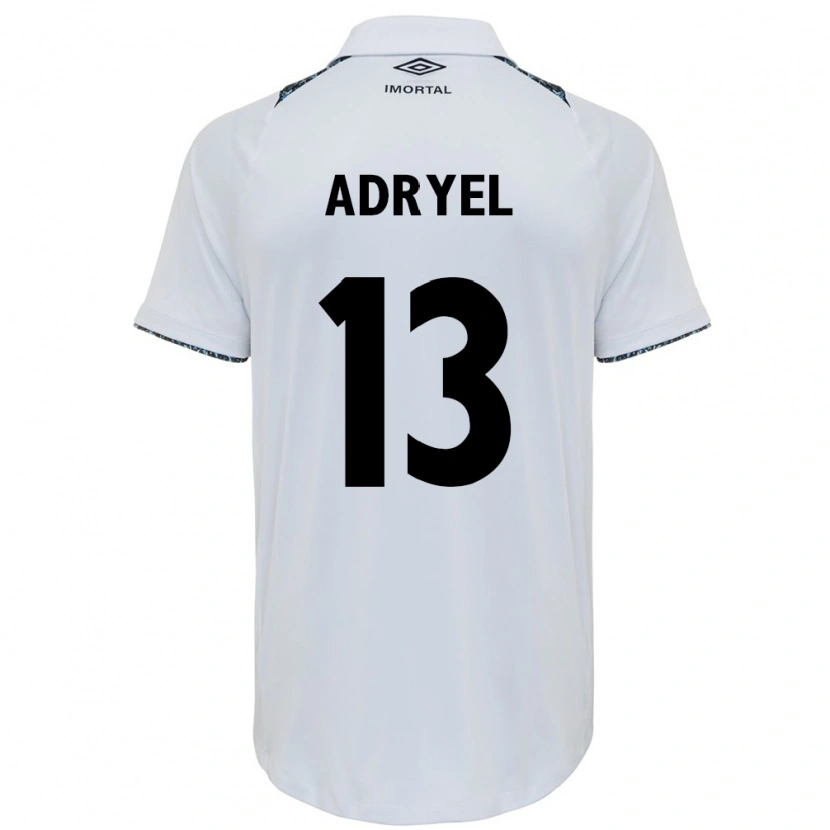 Danxen Män Adryel #13 Vit Blå Bortatröja Matchtröjor 2025/26 Tröjor T-Tröja