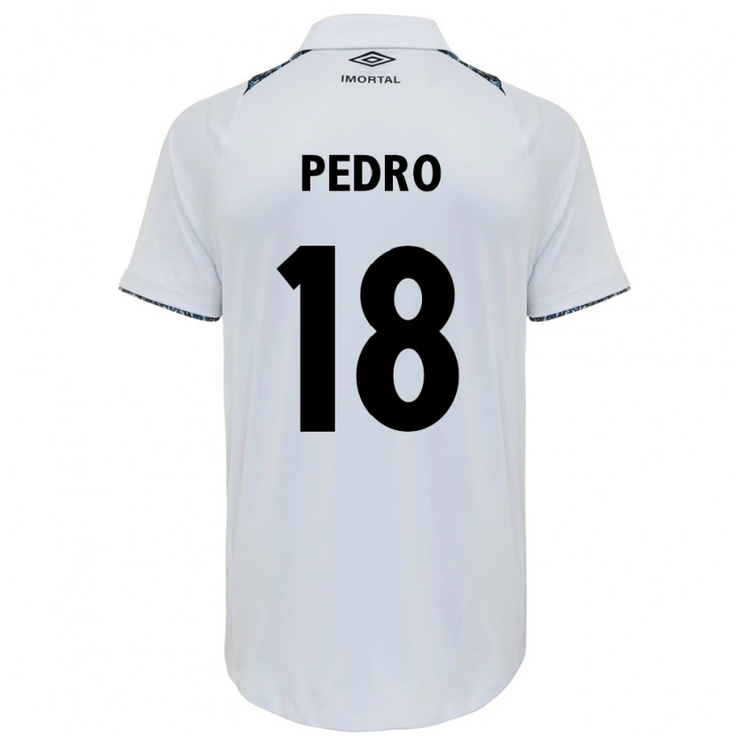 Danxen Män João Pedro #18 Vit Blå Bortatröja Matchtröjor 2025/26 Tröjor T-Tröja