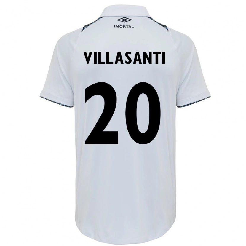 Danxen Män Mathías Villasanti #20 Vit Blå Bortatröja Matchtröjor 2025/26 Tröjor T-Tröja