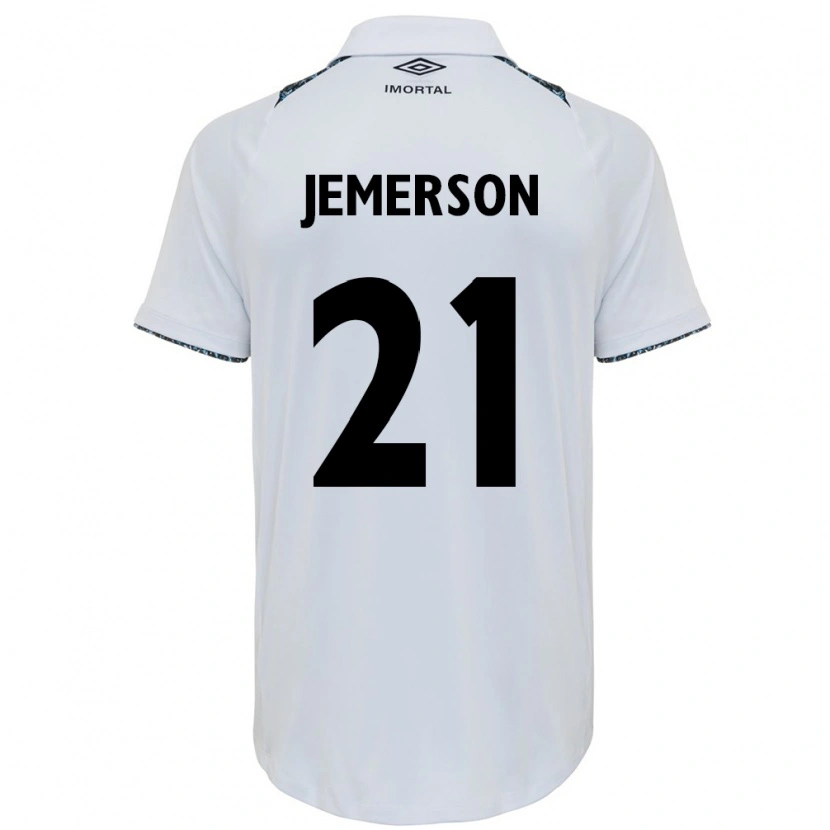 Danxen Män Jemerson #21 Vit Blå Bortatröja Matchtröjor 2025/26 Tröjor T-Tröja
