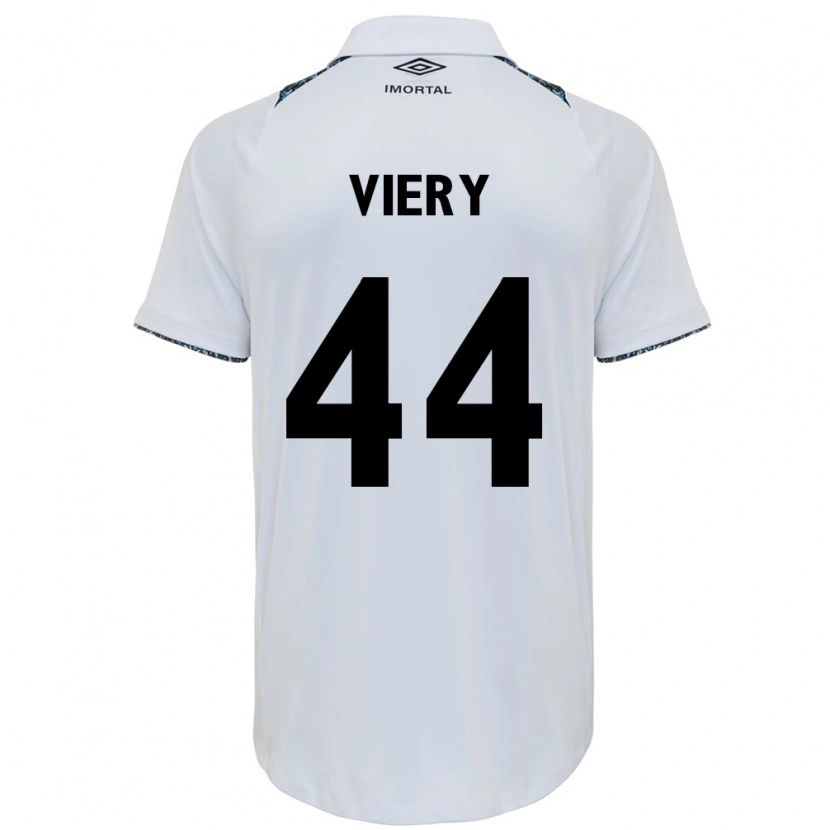 Danxen Män Viery #44 Vit Blå Bortatröja Matchtröjor 2025/26 Tröjor T-Tröja