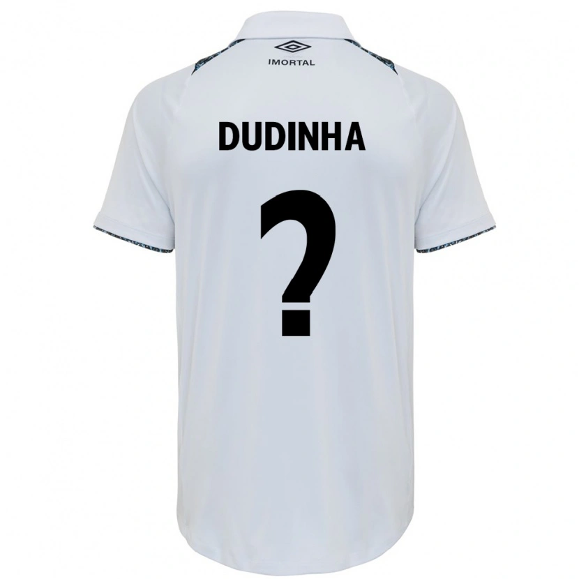 Danxen Män Dudinha #0 Vit Blå Bortatröja Matchtröjor 2025/26 Tröjor T-Tröja