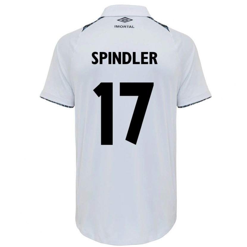 Danxen Män Luana Spindler #17 Vit Blå Bortatröja Matchtröjor 2025/26 Tröjor T-Tröja