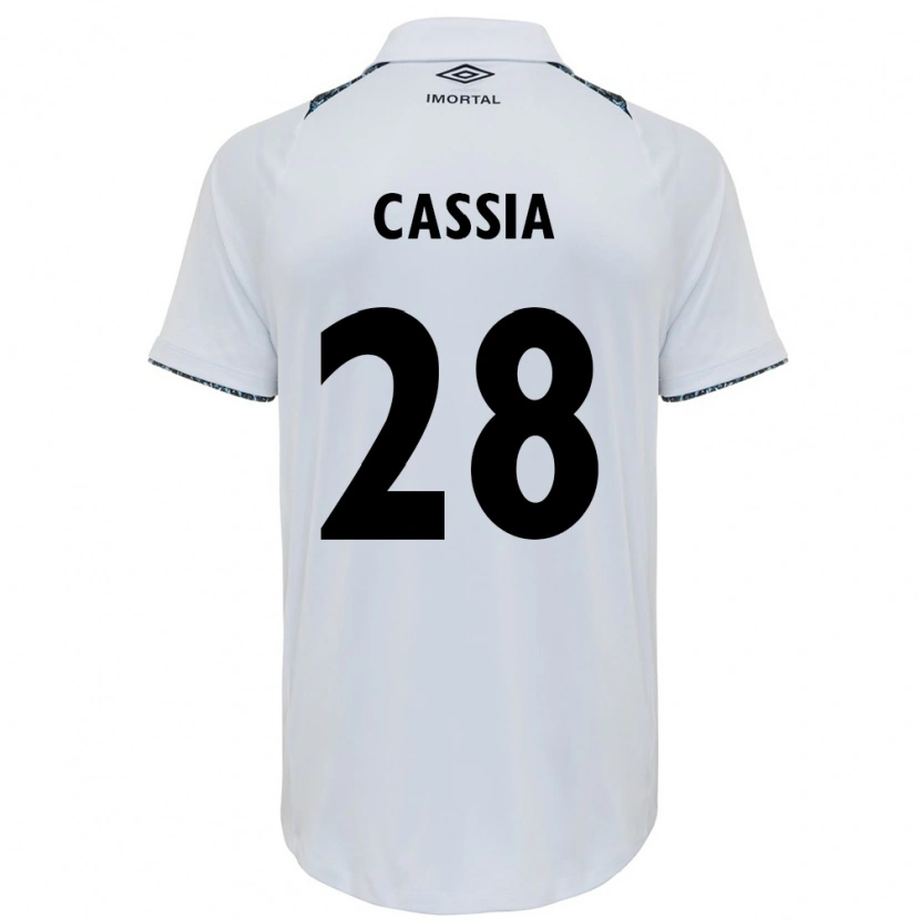 Danxen Män Cássia #28 Vit Blå Bortatröja Matchtröjor 2025/26 Tröjor T-Tröja