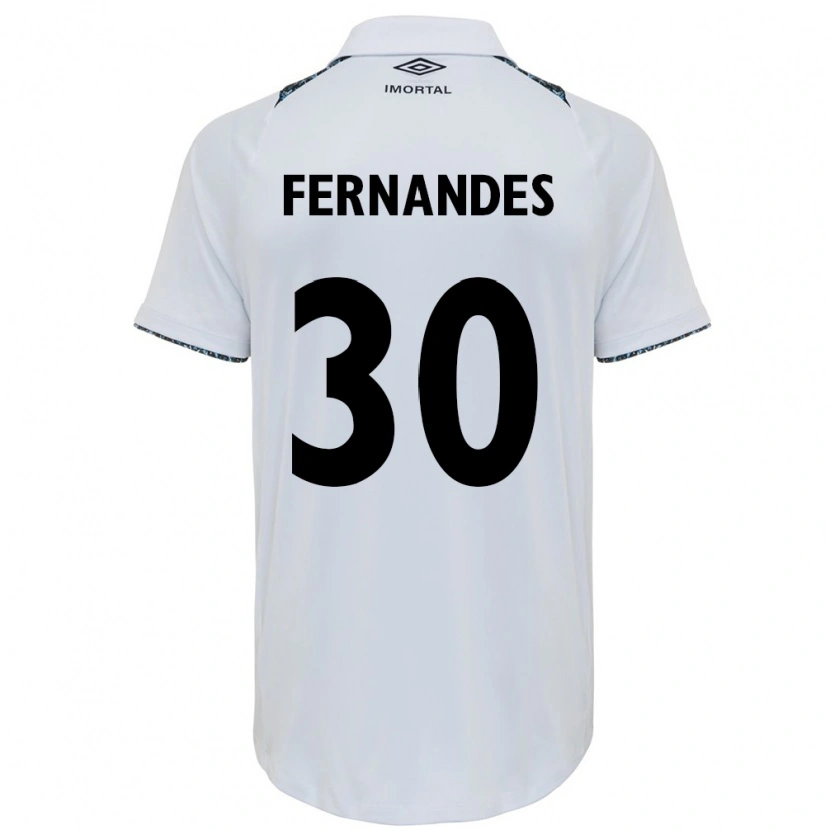 Danxen Män Raquel Fernandes #30 Vit Blå Bortatröja Matchtröjor 2025/26 Tröjor T-Tröja