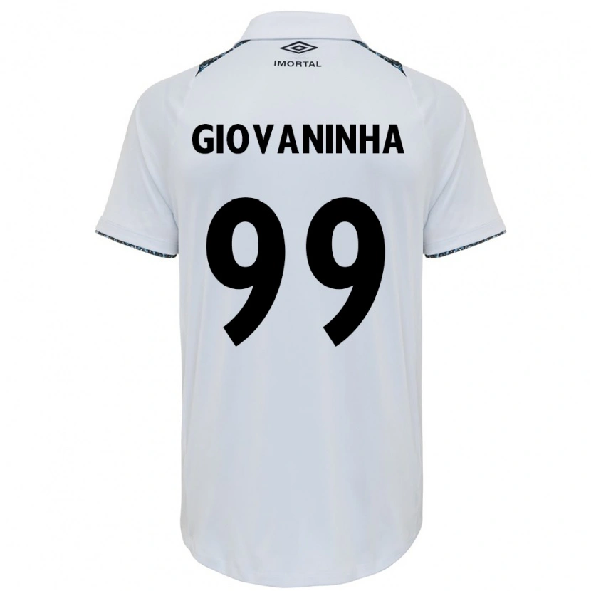 Danxen Män Giovaninha #99 Vit Blå Bortatröja Matchtröjor 2025/26 Tröjor T-Tröja